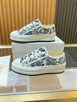 DIOR Sneakers & Trainers Canvas (White-Purple-Black) EU35-41 B50202606030808119