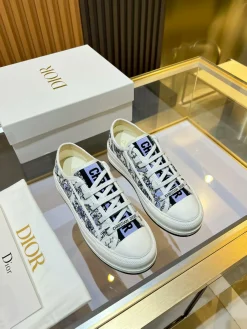 Alternative view of DIOR Sneakers & Trainers Canvas (White-Purple-Black) EU35-41 B50202606030808119