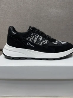 DIOR Sneakers & Trainers Leather-Canvas (Black-White) EU38-44 B21202606030847109