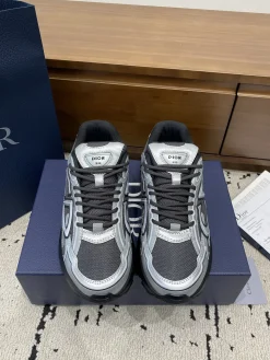 Alternative view of DIOR Sneakers & Trainers Leather-Mesh (Silver-Black-Grey) EU39-46 B71202606030861119