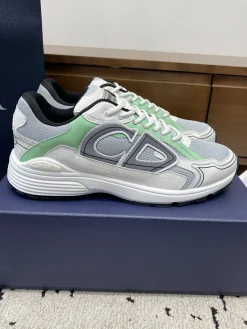 DIOR Sneakers & Trainers Leather-Mesh (White-Grey-Green-Black) EU39-46 B71202606030864119