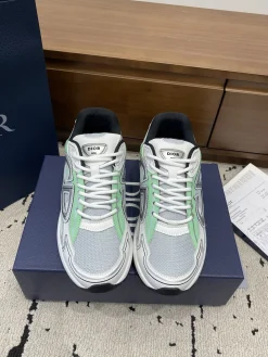 Alternative view of DIOR Sneakers & Trainers Leather-Mesh (White-Grey-Green-Black) EU39-46 B71202606030864119