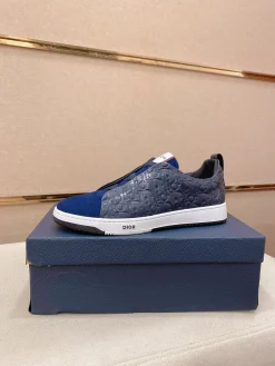 DIOR Sneakers & Trainers Leather-Suede (Blue-White) EU38-44 B20202606030814109