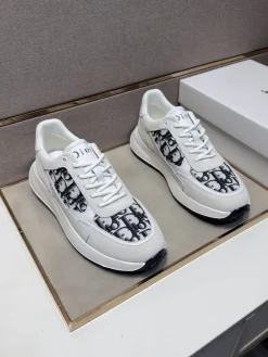 Alternative view of DIOR Sneakers & Trainers Leather-Suede (White-Black) EU38-44 B21202606030846109