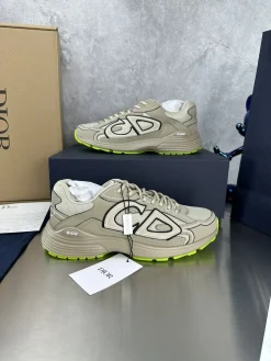 Alternative view of DIOR Sneakers & Trainers Mesh-Leather (Beige-Black-Neon Green) EU35-46 C00202606030879129