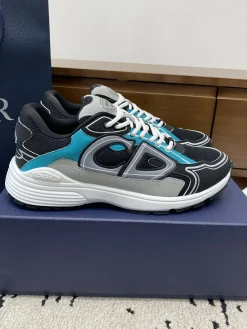 DIOR Sneakers & Trainers Mesh-Leather (Black-Blue-Grey-White) EU39-46 B71202606030820119