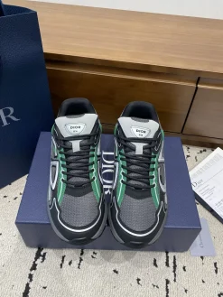 Alternative view of DIOR Sneakers & Trainers Mesh-Leather (Black-Grey-Green) EU39-46 B71202606030855119