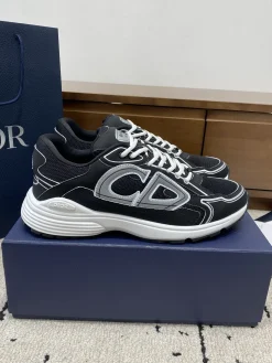 DIOR Sneakers & Trainers Mesh-Leather (Black-White-Grey) EU39-46 B71202606030857119