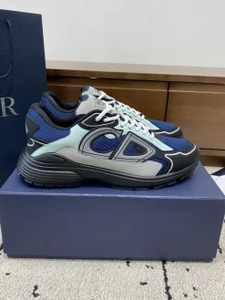DIOR Sneakers & Trainers Mesh-Leather (Blue-Black-Grey-Light Blue) EU39-46 B71202606030822119