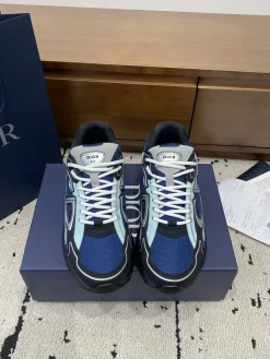 Alternative view of DIOR Sneakers & Trainers Mesh-Leather (Blue-Black-Grey-Light Blue) EU39-46 B71202606030822119