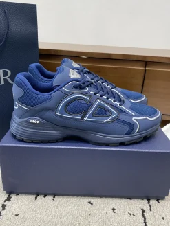 DIOR Sneakers & Trainers Mesh-Leather (Blue-White-Black) EU39-46 B71202606030859119