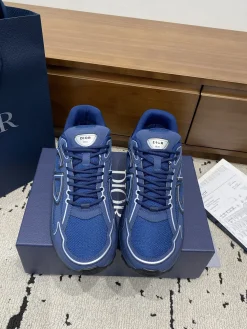 Alternative view of DIOR Sneakers & Trainers Mesh-Leather (Blue-White-Black) EU39-46 B71202606030859119