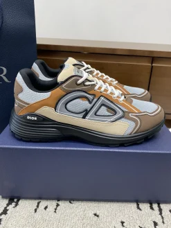 DIOR Sneakers & Trainers Mesh-Leather (Brown-Beige-Grey-Black) EU39-46 B71202606030860119