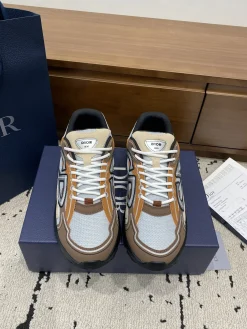 Alternative view of DIOR Sneakers & Trainers Mesh-Leather (Brown-Beige-Grey-Black) EU39-46 B71202606030860119
