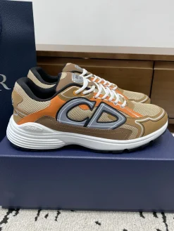 DIOR Sneakers & Trainers Mesh-Leather (Brown-Orange-White-Black) EU39-46 B71202606030824119