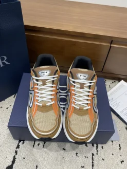 Alternative view of DIOR Sneakers & Trainers Mesh-Leather (Brown-Orange-White-Black) EU39-46 B71202606030824119
