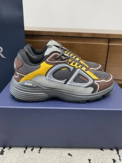 DIOR Sneakers & Trainers Mesh-Leather (Brown-Yellow-Grey-Black-White) EU39-46 B71202606030825119