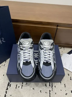 Alternative view of DIOR Sneakers & Trainers Mesh-Leather (Gray-Black-White) EU39-46 B71202606030826119