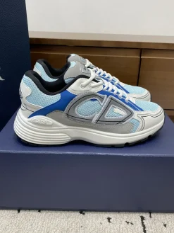 DIOR Sneakers & Trainers Mesh-Leather (White-Blue-Grey-Black) EU39-46 B71202606030831119