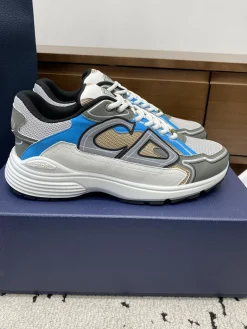 DIOR Sneakers & Trainers Mesh-Leather (White-Blue-Grey-Black-Gold) EU39-46 B71202606030863119