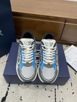 Alternative view of DIOR Sneakers & Trainers Mesh-Leather (White-Blue-Grey-Black-Gold) EU39-46 B71202606030863119