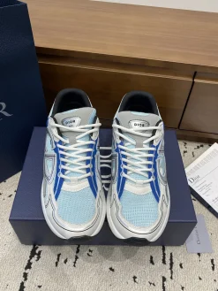 Alternative view of DIOR Sneakers & Trainers Mesh-Leather (White-Blue-Grey) EU39-46 B71202606030830119