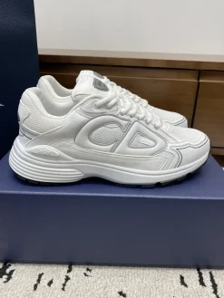 DIOR Sneakers & Trainers Mesh-Leather (White-Grey) EU39-46 B71202606030816119