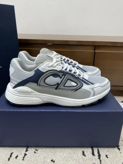 DIOR Sneakers & Trainers Mesh-Leather (White-Grey-Navy) EU39-46 B71202606030835119