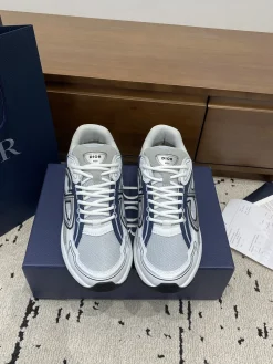 Alternative view of DIOR Sneakers & Trainers Mesh-Leather (White-Grey-Navy) EU39-46 B71202606030835119