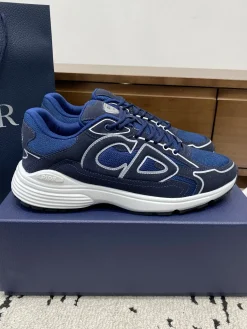 DIOR Sneakers & Trainers Mesh-Suede (Blue-White) EU39-46 B71202606030872119