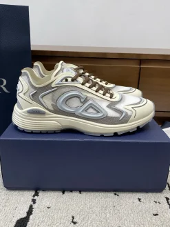 DIOR Sneakers & Trainers Mesh (White-Grey-Brown) EU39-46 B71202606030834119