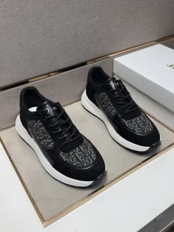Alternative view of DIOR Sneakers & Trainers Suede-Canvas (Black-White) EU38-44 B21202606030866109