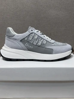 DIOR Sneakers & Trainers Suede-Canvas (Gray-White-Black) EU38-44 B21202606030867109