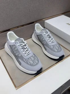 Alternative view of DIOR Sneakers & Trainers Suede-Canvas (Gray-White-Black) EU38-44 B21202606030867109