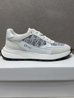 DIOR Sneakers & Trainers Suede-Canvas (White-Gray-Black) EU38-44 B21202606030845109