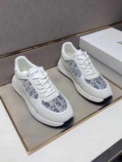 Alternative view of DIOR Sneakers & Trainers Suede-Canvas (White-Gray-Black) EU38-44 B21202606030845109