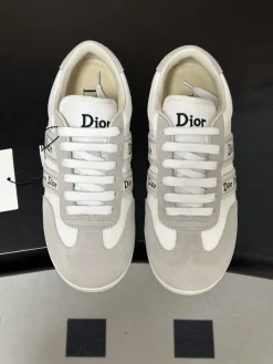 Alternative view of DIOR Sneakers & Trainers Suede-Fabric (White-Grey) EU35-39 B60202606030873119
