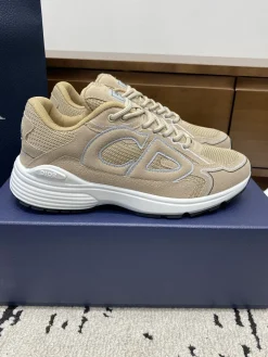 DIOR Sneakers & Trainers Suede-Mesh (Beige-White-Black) EU39-46 B71202606030868119