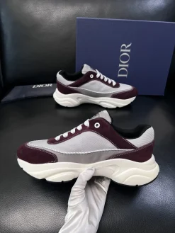 DIOR Sneakers & Trainers Suede-Mesh (Burgundy-Grey-White-Black) EU38-45 C80202606030871149