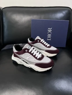 Alternative view of DIOR Sneakers & Trainers Suede-Mesh (Burgundy-Grey-White-Black) EU38-45 C80202606030871149