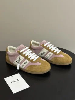 DIOR Sneakers & Trainers Suede (Pink-Brown-White) EU35-39 B60202606030865119