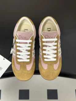 Alternative view of DIOR Sneakers & Trainers Suede (Pink-Brown-White) EU35-39 B60202606030865119