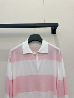 Alternative view of DIOR Sweaters & Knitwear Cotton (Pink-White) S-M-L C55202606011678149