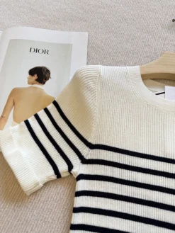 Alternative view of DIOR Sweaters & Knitwear Cotton (White-Black) S-M-L B30202606011336109
