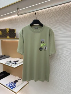 DIOR T-shirts & Vests Cotton (Green) S-XL A2020260613081679