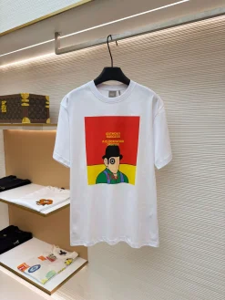 DIOR T-shirts & Vests Cotton (White-Red-Yellow-Green-Black-Blue) XS-L A3020260613058289