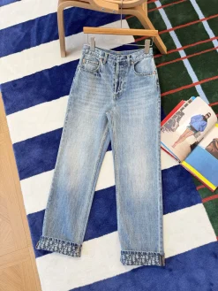 DIOR Trousers & Shorts Denim (Light blue) S-M-L C45202606010377139