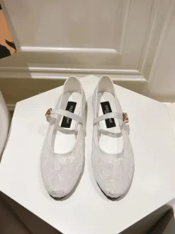 Alternative view of DOLCE & GABBANA Flats & Loafers Lace (White-Black) EU35-42 B40202606030891109