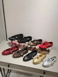 Alternative view of DOLCE & GABBANA Flats & Loafers Leather (Gold-White) EU35-42 B80202606030892129