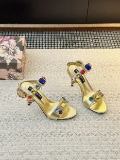 DOLCE & GABBANA Pumps & Heels Leather (Gold-Multi) EU35-42 C00202606030909129